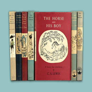 This is a picture of a set of books about a horse and his boy