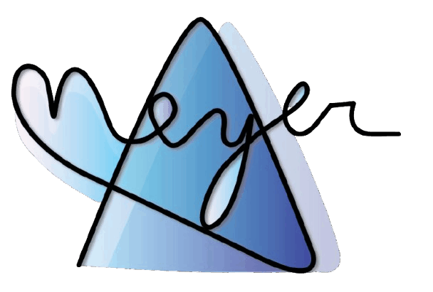 star logo with the name Meyer colored blue
